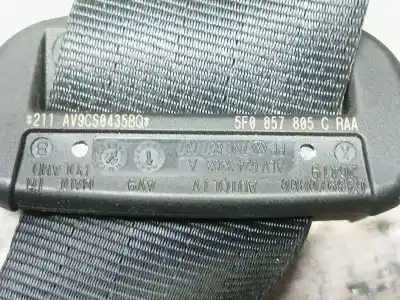 Автозапчастина б/у задній лівий ремін безпеки для seat leon (5f1) 2.0 tdi посилання на oem iam 5f0857805craa  5f0857805craa