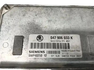 Автозапчастина б/у ебу контролер двигуна для skoda fabia i (6y2) 1.4 посилання на oem iam 47906033k  047906033k