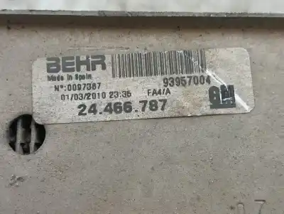 Pezzo di ricambio per auto di seconda mano intercooler per opel combo tour 1.3 cdti 16v riferimenti oem iam 93177425  24466787