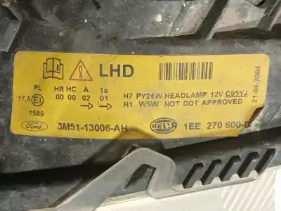 Автозапчастина б/у ліва фара для ford focus c-max (dm2) 2.0 tdci посилання на oem iam 1347463  3m5113006ah