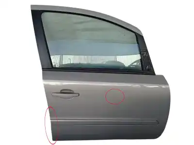 Peça sobressalente para automóvel em segunda mão porta dianteira direita por opel zafira / zafira family b (a05) 1.9 cdti (m75) referências oem iam 13203014