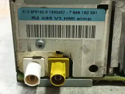 Second-hand car spare part audio system / radio cd for renault grand scénic iii (jz0/1_) 1.9 dci oem iam references   7649190391
