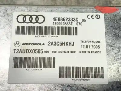 Автозапчастина б/у модуль комфорт для audi a6 c6 (4f2) 2.7 tdi посилання на oem iam 4e0910333e  4e0862333c