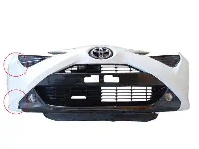 Pezzo di ricambio per auto di seconda mano paraurti anteriore per toyota aygo (_b4_) 1.0 (kgb40) riferimenti oem iam 521190h918