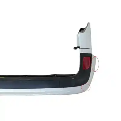 Автозапчастина б/у задній бампер для renault kangoo / grand kangoo ii (kw0/1_) 1.5 dci 85 (kw0k, kw0l, kw0b) посилання на oem iam 7701478197  