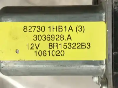 Second-hand car spare part passenger side right window regulator for nissan note (e12) 1.5 dci oem iam references 807201hb0a  827301hb1a