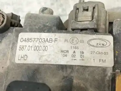 Автозапчасти б/у левая фара за chrysler voyager iv (rg, rs) 2.4 ссылки oem iam 4857703ab  5870100000