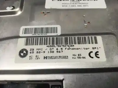 Second-hand car spare part electronic module for bmw 7 (e65, e66, e67) 730 ld oem iam references   65829130567