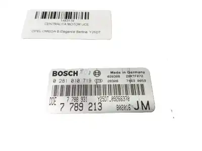 Second-hand car spare part ecu engine control for opel omega b elegance berlina oem iam references   0281010719