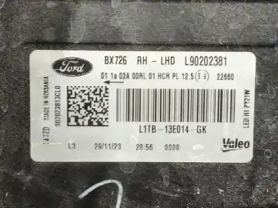 Автозапчасти б/у правая фара за ford puma (j2k, cf7) 1.0 ecoboost ссылки oem iam 2684469  l1tb13e014gk