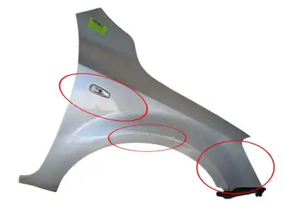 Peça sobressalente para automóvel em segunda mão GUARDA-LAMAS DIANTEIRO DIREITO por KIA CEE'D SW (ED)  Referências OEM IAM 663211H010  