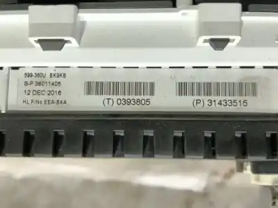 Pezzo di ricambio per auto di seconda mano pannello degli strumenti per volvo v40 fastback (525) d2 riferimenti oem iam 36051461  31433515