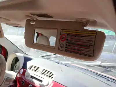 Peça sobressalente para automóvel em segunda mão para-sol direito por fiat 500 (312_) 1.3 d multijet (312axe1a) referências oem iam 0000735717010