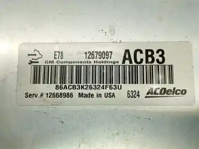 Second-hand car spare part ecu engine control for opel mokka / mokka x (j13) 1.4 (_76) oem iam references 12692201  12668986