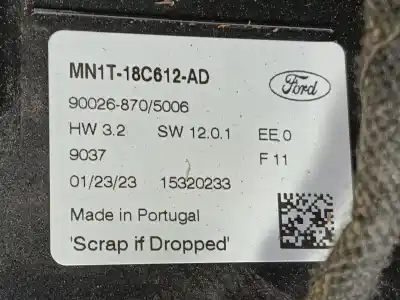 Second-hand car spare part heating / air conditioning control panel for ford puma (j2k, cf7) 1.0 ecoboost oem iam references 2638321  mn1t18c612ad