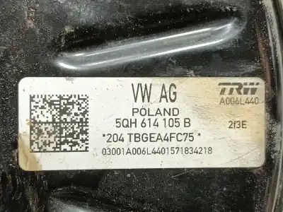 Second-hand car spare part brake servo for vw tiguan (ad1, ax1) 1.4 tsi oem iam references 5q1614106r  5qh614105b