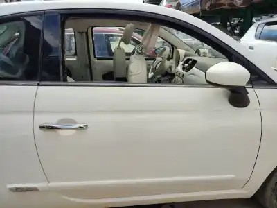 Peça sobressalente para automóvel em segunda mão porta dianteira direita por fiat 500 (312_) 1.2 (312axa1a) referências oem iam 