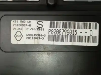 Автозапчастина б/у панель інструментів для renault kangoo / grand kangoo ii (kw0/1_) 1.5 dci 85 (kw0k, kw0l, kw0b) посилання на oem iam   281180243