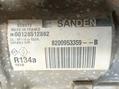 Pezzo di ricambio per auto di seconda mano compressore aria condizionata per renault kangoo / grand kangoo ii (kw0/1_) 1.5 dci 75 (kw07, kw10, kw04) riferimenti oem iam   8200953359b