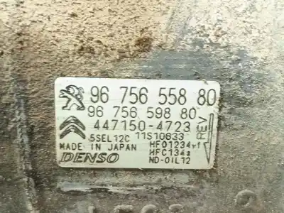 Peça sobressalente para automóvel em segunda mão compressor de ar condicionado a/a a/c por citroen c4 grand picasso ii (da_, de_) 1.6 bluehdi 120 referências oem iam 9675659880  9675655880