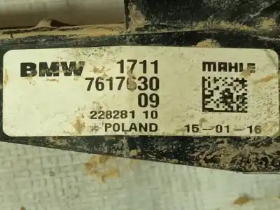 Автозапчастина б/у водяний радіатор для bmw 2 active tourer (f45) 218 d посилання на oem iam 17117617630  1711761763009