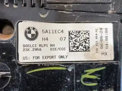 Second-hand car spare part right tailgate light for bmw x5 (g05, f95) 30 d mild-hybrid xdrive oem iam references 63215a11ec4  5a11ec4