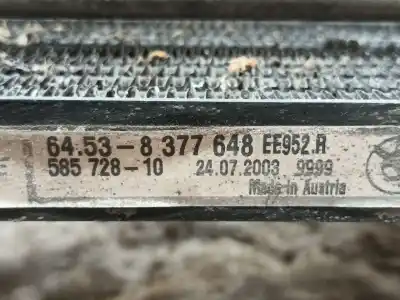 Peça sobressalente para automóvel em segunda mão condensador / radiador de ar condicionado por bmw 3 compact (e46) 320 td referências oem iam 64538377648 75302529 