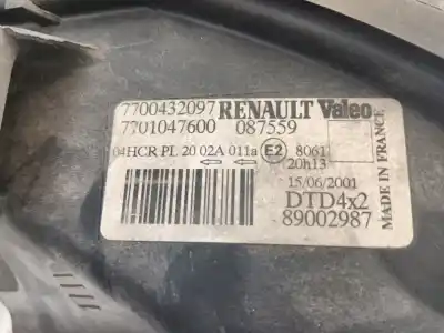 Second-hand car spare part right headlight for renault megane scenic (ja0/1_) 1.6 16v (ja0b, ja04, ja11, ja00) oem iam references 260102746r  7700432097