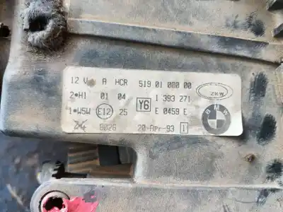 Peça sobressalente para automóvel em segunda mão farol / farolim esquerdo por bmw 3 (e36) 320 i referências oem iam 63121393271  5190100000