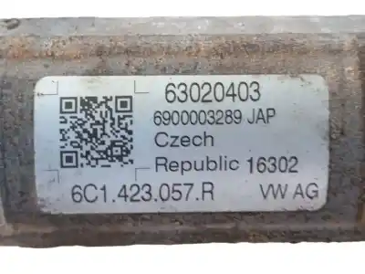 Автозапчастина б/у рульмова рейка для skoda rapid spaceback (nh1) 1.6 tdi посилання на oem iam 6c1423057r  63020403