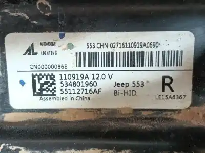 Автозапчастина б/у права фа для jeep-viasa compass (mp, m6, mv, m7) 1.3 посилання на oem iam k55112716ag  55112716af