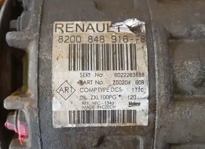 Автозапчастина б/у компресор кондиционера для renault master iii furgón (fv) 2.3 dci 125 fwd (fv0c, fv0d, fv0g, fv0h, fv0j, fv0k) посилання на oem iam 8200848916  8200848916b