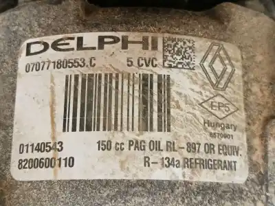 Second-hand car spare part air conditioning compressor for nissan qashqai / qashqai +2 i (j10, nj10, jj10e) 1.5 dci oem iam references 2763000q1e  8200600110