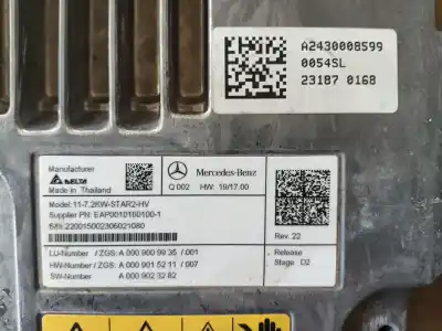 İkinci el araba yedek parçası güç dönüstürücü için mercedes-benz eqa (h243) eqa 250+ (243.702) oem iam referansları a0009009935  a2430008599
