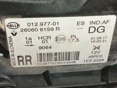 Second-hand car spare part left headlight for renault captur i (j5_, h5_) 1.2 tce 120 oem iam references 260606423r  260606159r