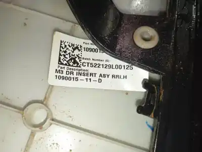 Автозапчастина б/у обкітка задніх лівіх дверей для tesla model 3 (5yj3) ev awd посилання на oem iam 158812802b  108517500c