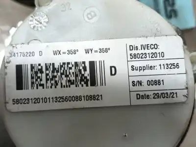Pezzo di ricambio per auto di seconda mano cintura di sicurezza anteriore destra per iveco daily vi furgón 33s16, 35s16, 35c16, 40c16, 50c16 riferimenti oem iam 5801655396  5802312010 Pezzo di ricambio per auto di seconda mano cintura di sicurezza anteriore destra per iveco daily vi furgón 33s16, 35s16, 35c16, 40c16, 50c16 riferimenti oem iam 5801655396  5802312010