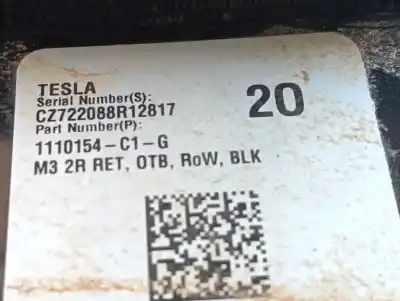 Автозапчастина б/у задній лівий ремін безпеки для tesla model 3 (5yj3) ev awd посилання на oem iam 111015401f  cz722088r12817