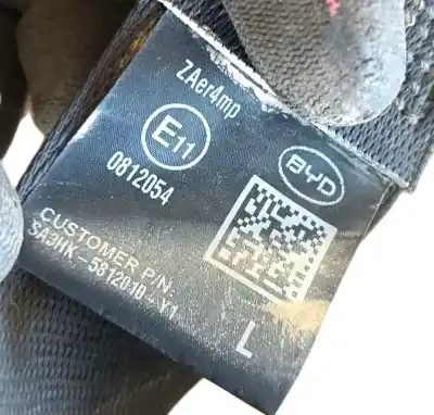 Автозапчасти б/у задний левый ремень безопасности за byd seal u  ссылки oem iam   5812010y1