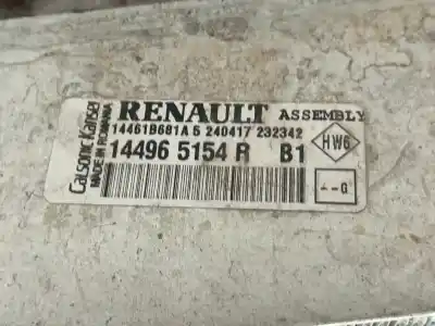 Second-hand car spare part intercooler for renault captur i (j5_, h5_) 1.2 tce 120 oem iam references 144965154r  14461b681a