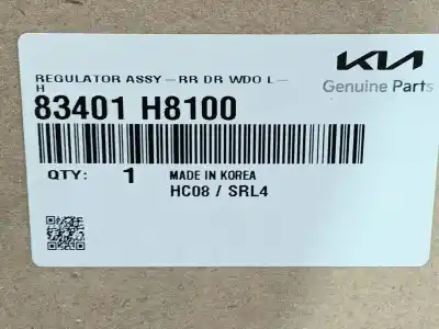 Pezzo di ricambio per auto di seconda mano alzacristalli posteriore sinistro per kia rio iv (yb, sc, fb) 1.0 t-gdi 120 eco-dynamics+ riferimenti oem iam 83401h8100  83450h8000