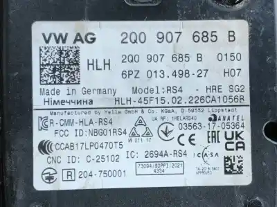 İkinci el araba yedek parçası ELEKTRONIK MODÜL için VOLKSWAGEN TIGUAN (AD1, AX1) 2.0 TDI OEM IAM referansları 2Q0907685B  