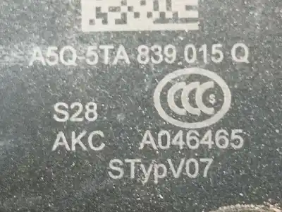 Автозапчастина б/у замок дверей заднього лівого для seat tarraco (kn2) 2.0 tdi посилання на oem iam 5na839113fubn  a5q5ta839015q