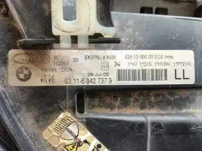 Second-hand car spare part left headlight for bmw 3 (e90) 320 d oem iam references 63117161668  631169427379