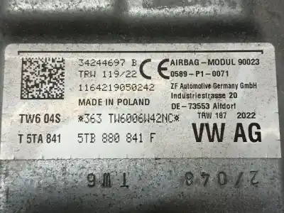 Автозапчасти б/у передняя левая подушка безопасности за seat tarraco (kn2) 2.0 tdi ссылки oem iam 5tb880841f  34244697b