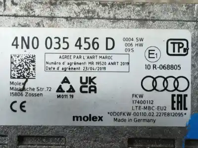 Peça sobressalente para automóvel em segunda mão módulo eletrônico por seat tarraco (kn2) 2.0 tdi referências oem iam 4n0035456g  4n0035456d