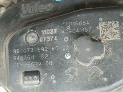 Peça sobressalente para automóvel em segunda mão válvula egr por citroen jumpy autobús (v_) 1.6 bluehdi 115 referências oem iam 9833095880  980736998002