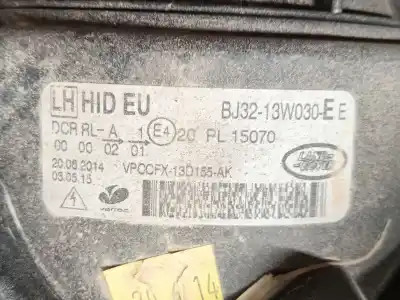 Second-hand car spare part left headlight for land rover range rover evoque (l538) 2.2 d 4x4 oem iam references lr048056  bj3213w030ee