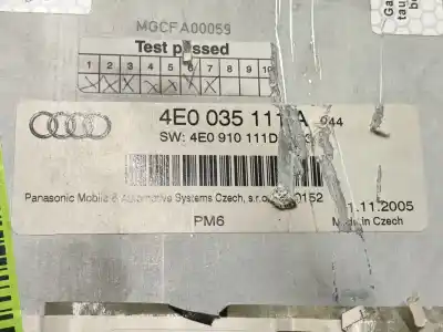 Recambio de automóvil de segunda mano de sistema audio / radio cd para audi a6 c6 (4f2) 2.7 tdi referencias oem iam 4e0057111ex  4e0035111a