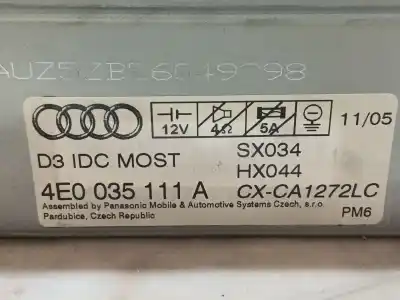 Recambio de automóvil de segunda mano de sistema audio / radio cd para audi a6 c6 (4f2) 2.7 tdi referencias oem iam 4e0057111ex  4e0035111a